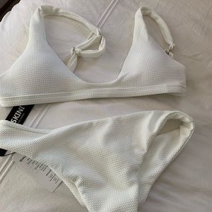 Fun white pattern bikini!